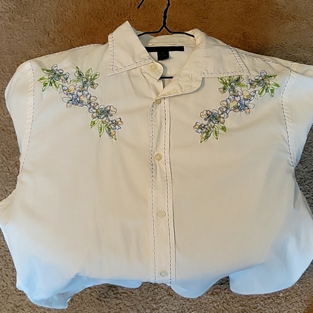 Express Floral Dress Shirt